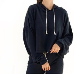 NWT CJLA Carly Jean Los Angeles Griffin Black Pullover Hoodie Sweatshirt